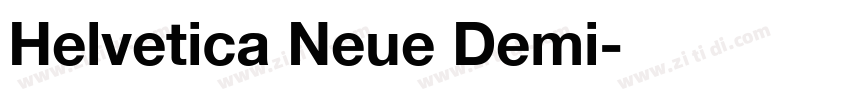 Helvetica Neue Demi字体转换